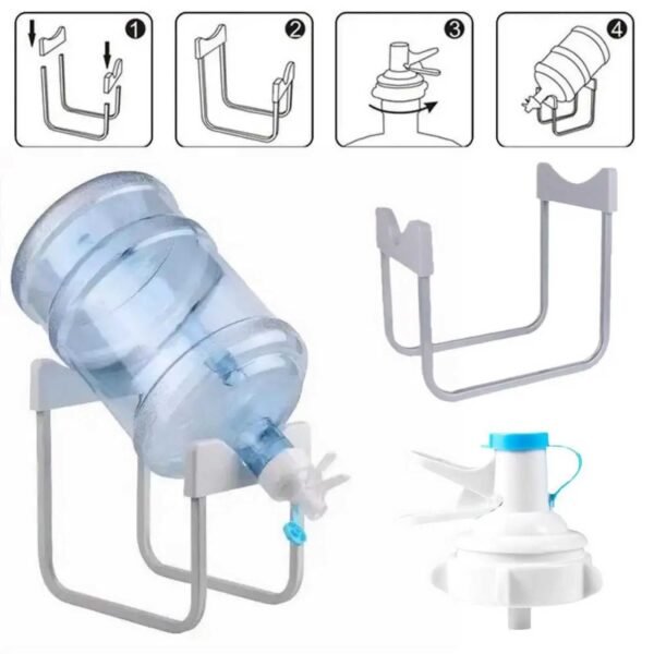 حامل قارورة الماء مع حنفيه Water Bottle Holder with Tap