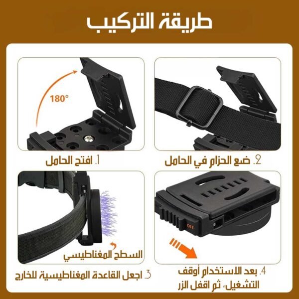 حزام أدوات متعدد الاستخدامات للفنيين LOCKINGMAGNI CLIP