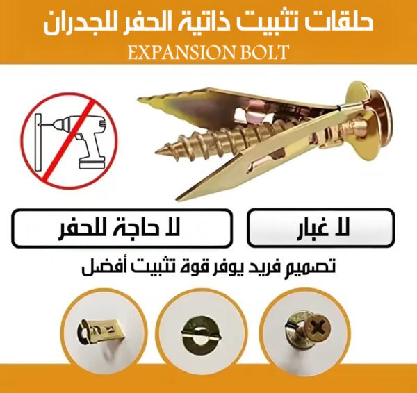 حلقات تثبيت ذاتية الحفر للجدران EXPANSION BOLT