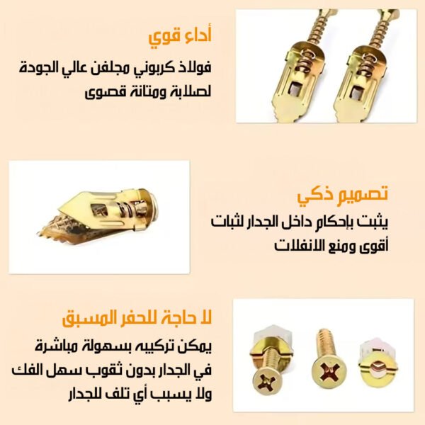 حلقات تثبيت ذاتية الحفر للجدران EXPANSION BOLT