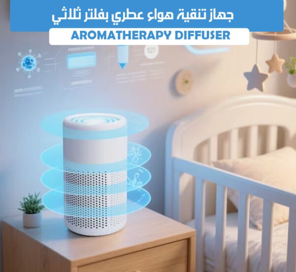 جهاز تنقية هواء عطري بفلتر ثلاثي AROMATHERAPY DIFFUSER 121