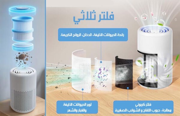 جهاز تنقية هواء عطري بفلتر ثلاثي AROMATHERAPY DIFFUSER 121