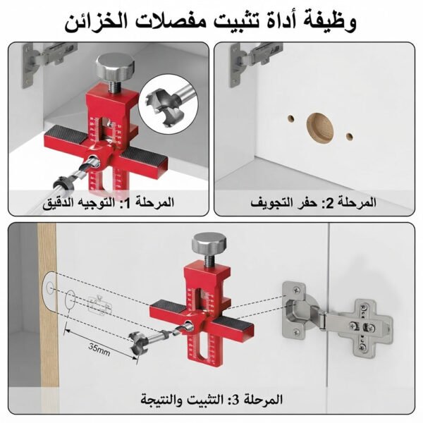 أداة لتثبيت أبواب الخزائن CABINET DOOR FASTENER