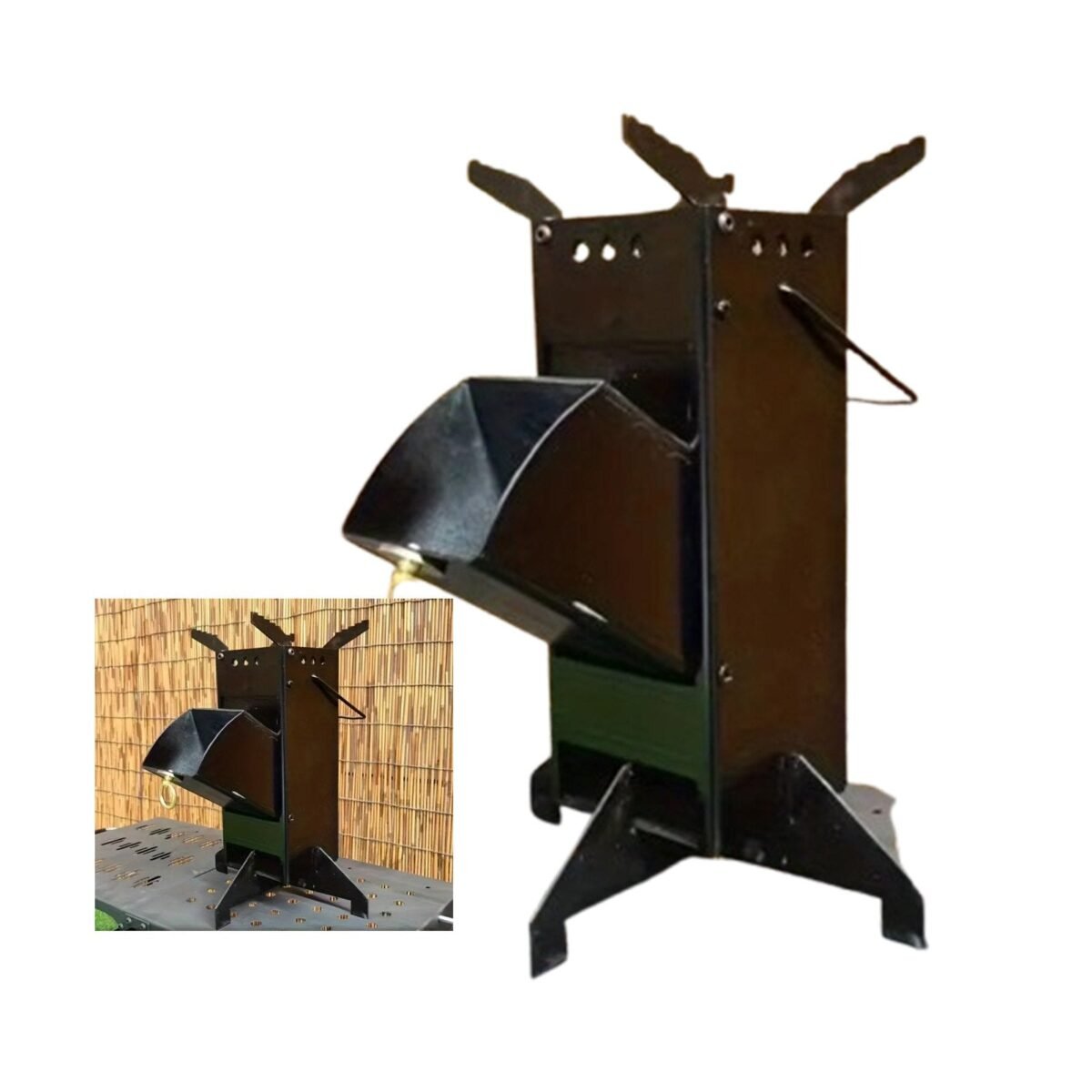 موقد حطب للرحلات والتخييم في الهواء الطلق Wood Stove For Outdoor Camping And Hiking