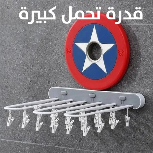 علاقة مع ملاقط للغسيل Rack with tweezers for washing