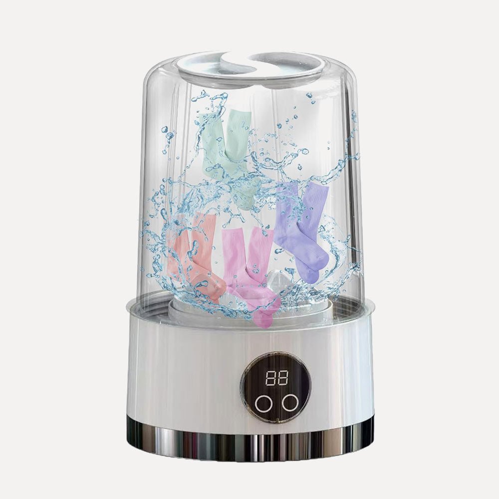 غسالة ملابس صغيرة محمولة شحن MINI WASHING MACHINE HP-908