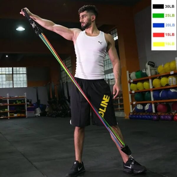 أحبال مقاومة مرنة للرياضة strength training elastic bands