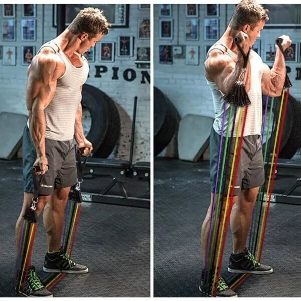 أحبال مقاومة مرنة للرياضة strength training elastic bands