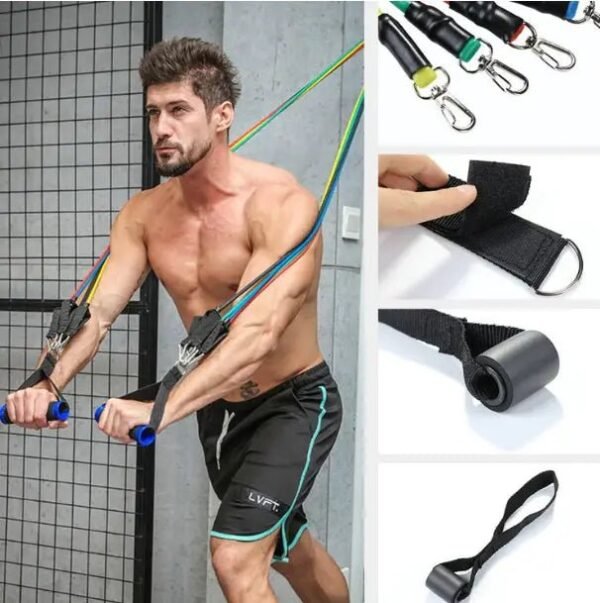 أحبال مقاومة مرنة للرياضة strength training elastic bands