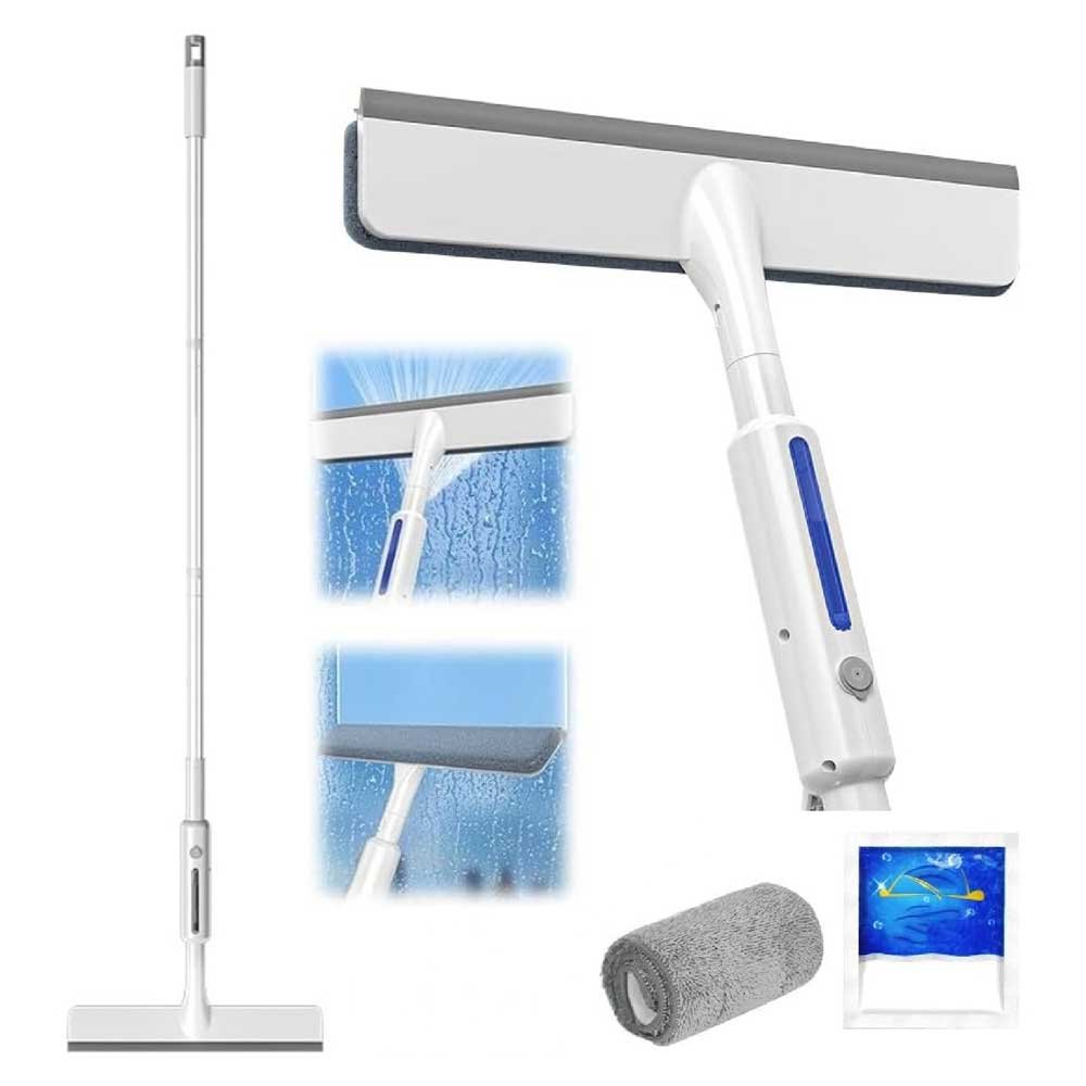 ممسحة زجاج بمقبض ممتد للتنظيف المتعدد Glass Wiper With Extended Handle For Multi-Purpose Cleaning