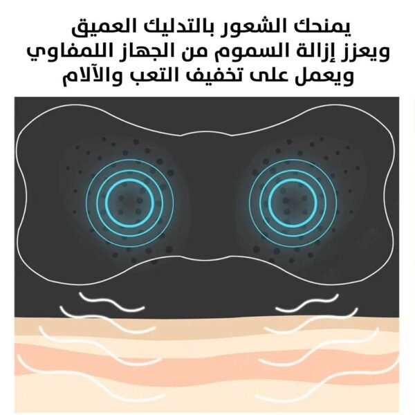 Cervical Mini Messager جهاز تدليك لتخفيف آلام الرقبة والكتفين مع 8 أوضاع للتدليك وشاشة LCD