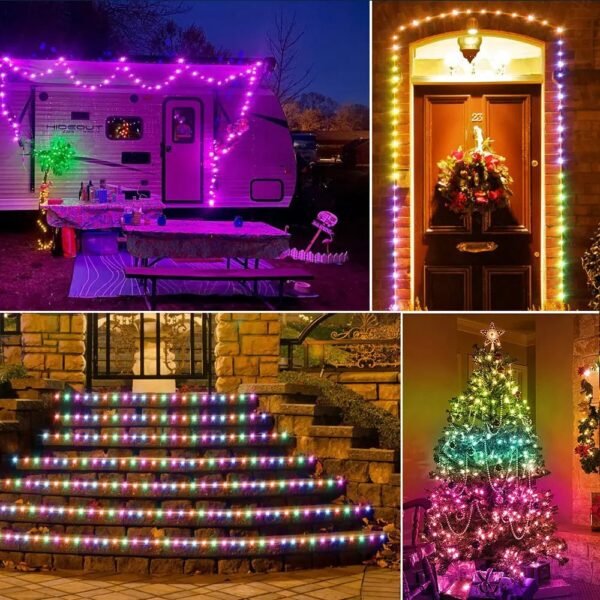 ضوء ليد متعدد الألوان يتغير بالصوت 10 متر SMART FAIRY LIGHTS IC-RGB