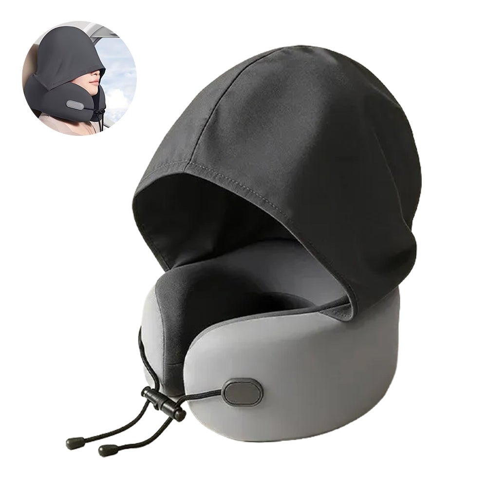 وسادة سفر للرقبة ميموري فوم مع قبعة Memory Foam Travel Pillow