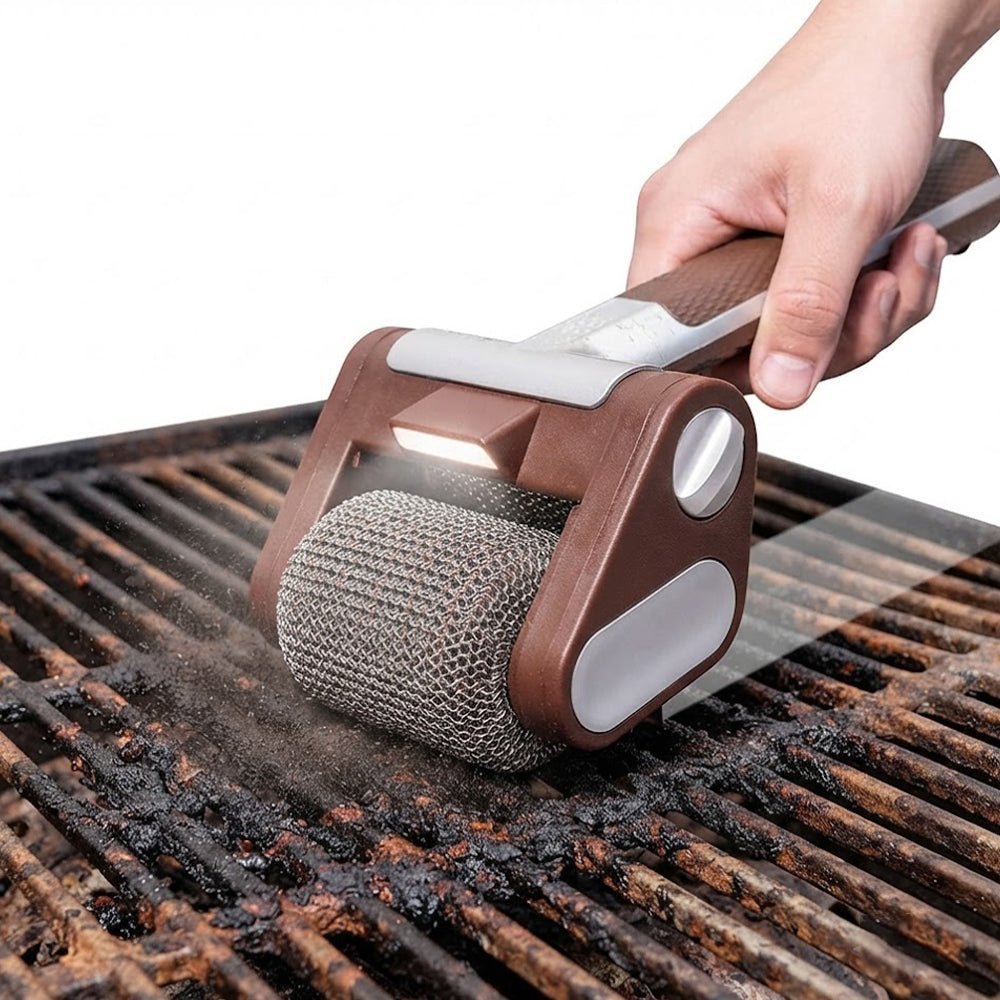 فرشاة لتنظيف شبك الشواء دوارة شحن Bristle-Free Grill Brush That Spins MDHL MD-SJB10