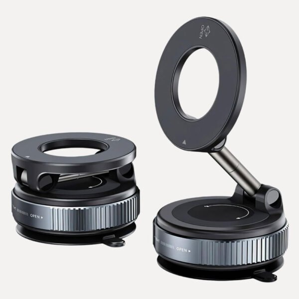 حامل موبايل مغناطيسي بتقنية ضغط الهواء Vacuum Suction Magnetic Bracket