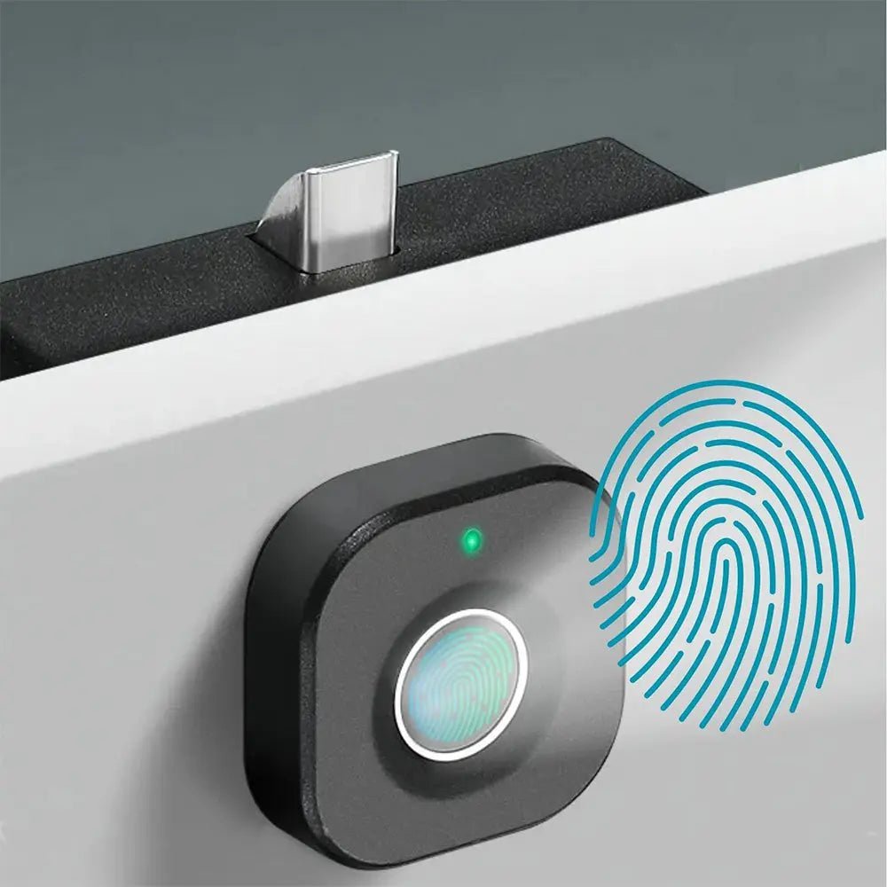 قفل الكتروني يعمل بالبصمة للخزائن والادراج Fingerprint lock for cabinets and drawers