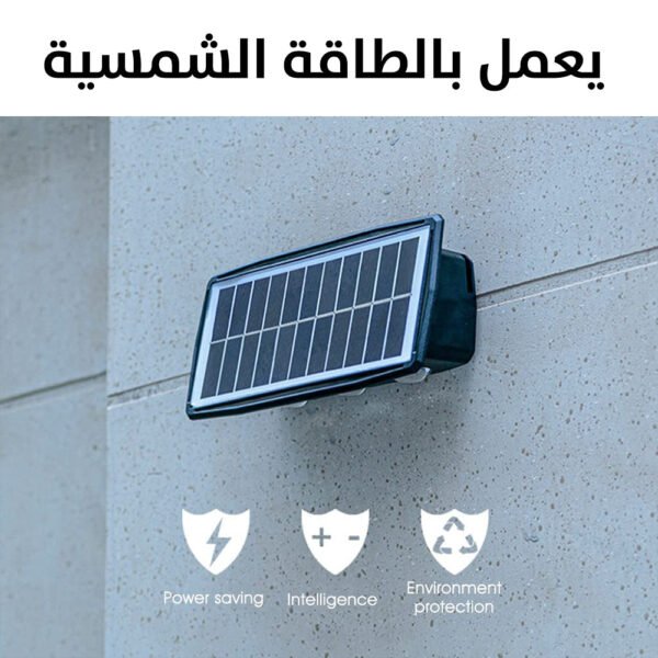 كشاف إضاءة جدراية يعمل بالطاقة الشمسية (لون صحراوي) 6LED Warm Light Solar Wall Lamp