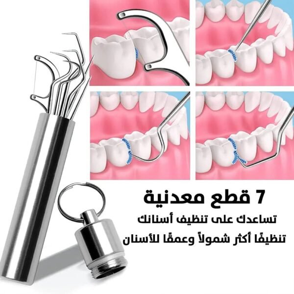 مجموعة أدوات ستانليس لتنظيف الأسنان Toothpick set stainless steel dental