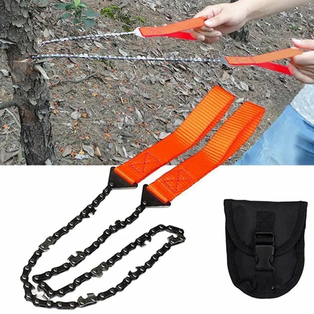 منشار سلكي يدوي لقص خشب الشجر Manual wire saw for cutting wood