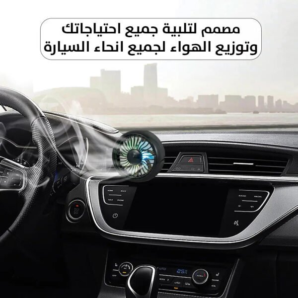 مروحة للسيارة او المكتب مدخل mini electric fan usb