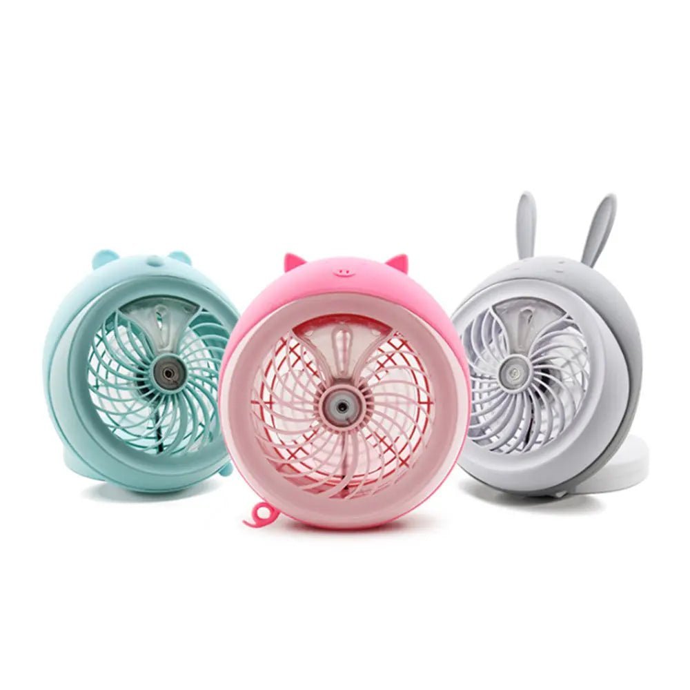 مروحة صغيرة للمكتب تعمل بالشحن Rechargeable Humidifier mini fan