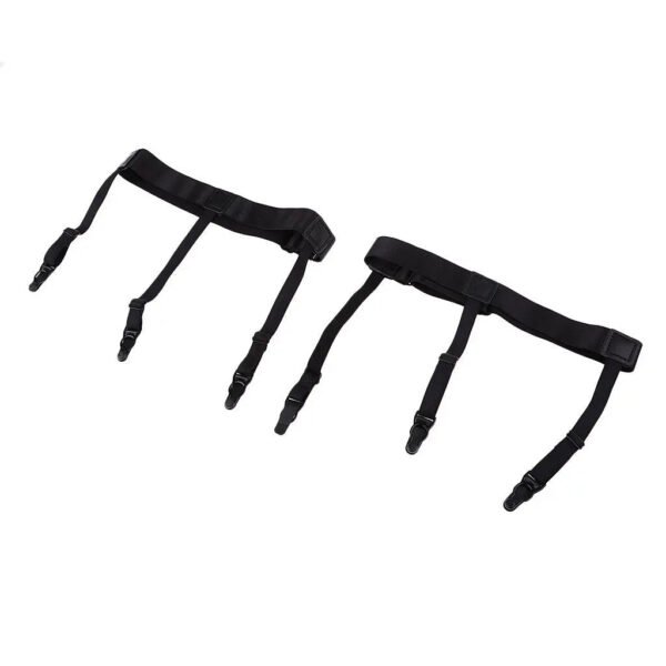 مشد للقميص متعدد الإستخدام mens adjustable elastic shirt stays clip