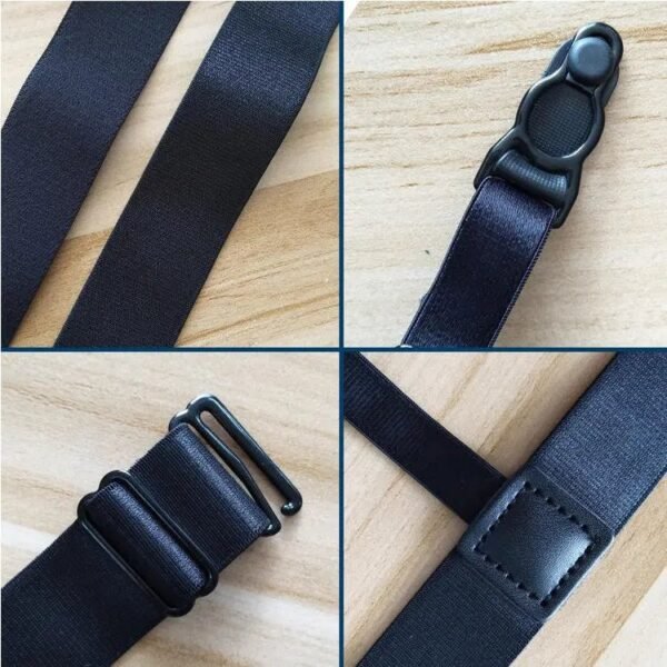 مشد للقميص متعدد الإستخدام mens adjustable elastic shirt stays clip