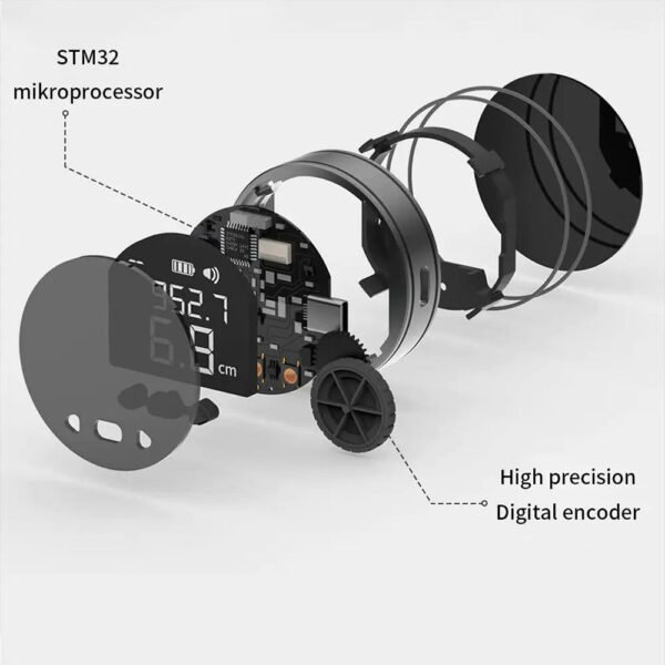 متر قياس إلكتروني يعمل بالشحن Electronic Ruler with LCD Display Rangefinder