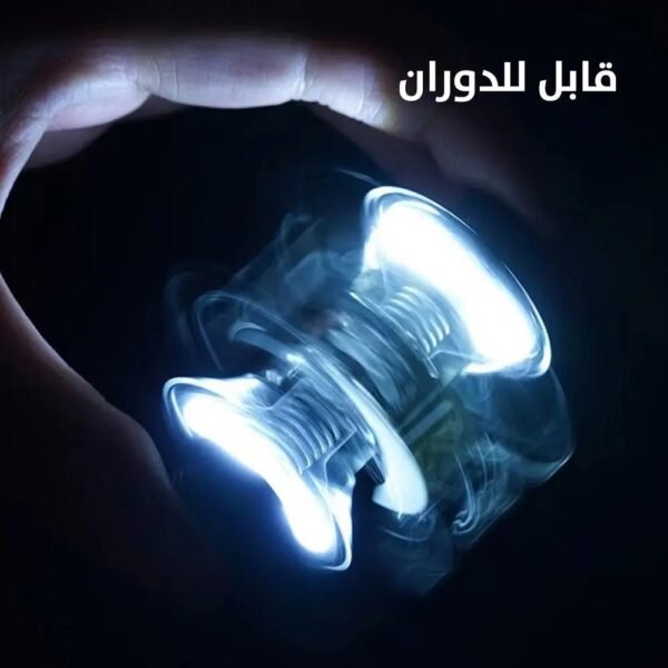ولاعة ليزر قابلة للدوران مع إضاءة ملونة وليد للطوارئ وعداد ديجيتال
