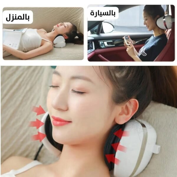 وسادة تدليك للعمود الفقري العنقي Cervical spine Kneading Massager Pillow