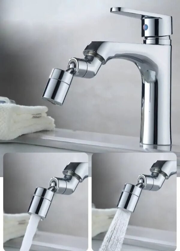 رأس حنفية قابل للدوران متعدد الاستخدام Rotatable Movable High Pressure Kitchen Faucet
